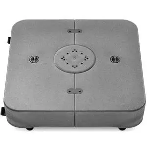330lb Mobile Cantilever Offset Patio Umbrella Base, Universal Fit Heavy-Duty Outdoor Portable Stand w/Wheels Locks, Fillable Weights Set - Gray 330lb Mobile Cantilever Offset Patio Umbrella Base, Universal Fit Heavy-Duty Outdoor Portable Stand w/Wheels Locks, Fillable Weights Set - Gray