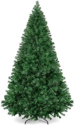 Artificial Christmas Tree, 7.5ft Premium Unlit Pine Design, Dense Branches Realistic Holiday Décor w/Easy Assembly - Green Artificial Christmas Tree, 7.5ft Premium Unlit Pine Design, Dense Branches Realistic Holiday Décor w/Easy Assembly - Green