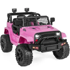 Best Choice Products 12V Kids Electric Vehicle Toy Ride On Car with Parent Remote Control for Toddlers, Seat Harness, 61 lbs Weight Capacity, Locking Doors, Spring Suspension, Bluetooth - Pink Best Choice Products 12V Kids Electric Vehicle Toy Ride On Car with Parent Remote Control for Toddlers, Seat Harness, 61 lbs Weight Capacity, Locking Doors, Spring Suspension, Bluetooth - Pink