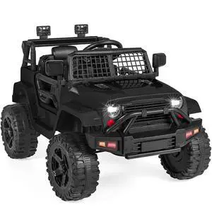 Best Choice Products 12V Kids Electric Vehicle Toy Ride On Car with Parent Remote Control for Toddlers, Seat Harness, 61 lbs Weight Capacity, Locking Doors, Spring Suspension, Bluetooth - Black Best Choice Products 12V Kids Electric Vehicle Toy Ride On Car with Parent Remote Control for Toddlers, Seat Harness, 61 lbs Weight Capacity, Locking Doors, Spring Suspension, Bluetooth - Black