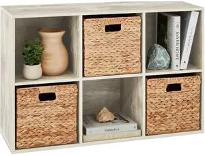 Best Choice Products 6-Cube Storage Organizer, 11in Shelf Opening, Bookcase, Display Shelf, Customizable w/ 3 Removable Back Panels Whitewash Best Choice Products 6-Cube Storage Organizer, 11in Shelf Opening, Bookcase, Display Shelf, Customizable w/ 3 Removable Back Panels Whitewash