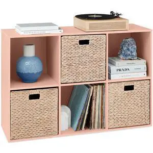 Best Choice Products Kids Bookcase 6-Cube Storage Organizer, 13.5in Shelf Opening, Bookshelf, Toy Storage, Customizable w/ 3 Removable Back Panels Light Pink Best Choice Products Kids Bookcase 6-Cube Storage Organizer, 13.5in Shelf Opening, Bookshelf, Toy Storage, Customizable w/ 3 Removable Back Panels Light Pink
