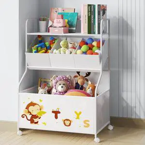 Toy Storage Organizer, Large Toy Box with Wheels for Boys and Girls Toy Storage Organizer, Large Toy Box with Wheels for Boys and Girls