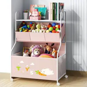Toy Storage Organizer, Large Toy Box with Wheels for Boys and Girls Toy Storage Organizer, Large Toy Box with Wheels for Boys and Girls