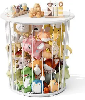 Large Stuffed Animal Storage End Table, Toy Storage for Kids Room Large Stuffed Animal Storage End Table, Toy Storage for Kids Room