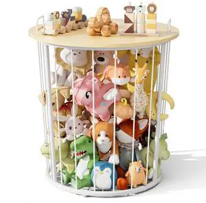 Large Stuffed Animal Storage End Table, Toy Storage for Kids Room Large Stuffed Animal Storage End Table, Toy Storage for Kids Room