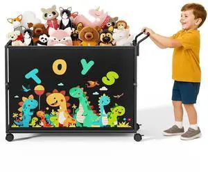 Toy Box for Kids, 200L Extra Large Toy Chest Storage, Black Toy Box for Kids, 200L Extra Large Toy Chest Storage, Black