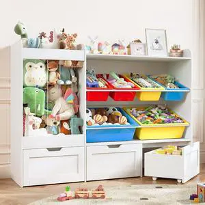 50.6" W x 41.3" H Wooden Toy Storage Organizer Cabinet 50.6" W x 41.3" H Wooden Toy Storage Organizer Cabinet