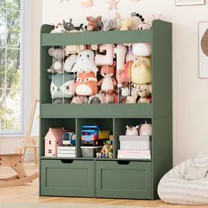 51.7" H Kids Toy Storage Organizer with 100L Stuffed Animal Zoo 51.7" H Kids Toy Storage Organizer with 100L Stuffed Animal Zoo