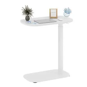 24''Adjustable C Table Gas Spring Mobile Side End Table 24''Adjustable C Table Gas Spring Mobile Side End Table