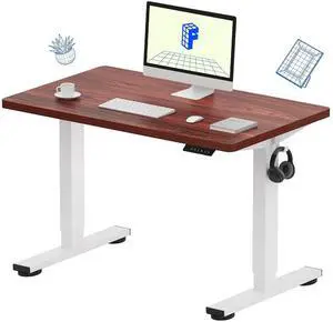 EN1 40"x24" One-Piece Standing Desk, Mahogany EN1 40"x24" One-Piece Standing Desk, Mahogany