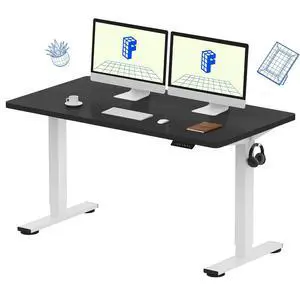 EN1 55"x28" One-Piece Standing Desk, Black EN1 55"x28" One-Piece Standing Desk, Black