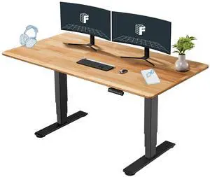 E6 Solid Wood Dual Motor 3-Stage Electric Standing Desk, 63 x 30 E6 Solid Wood Dual Motor 3-Stage Electric Standing Desk, 63 x 30