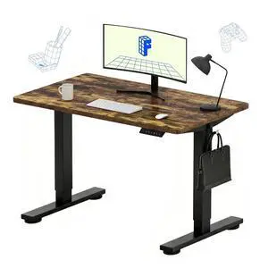 EN1 40"x24" One-Piece Standing Desk, Rustic (Black Frame) EN1 40"x24" One-Piece Standing Desk, Rustic (Black Frame)