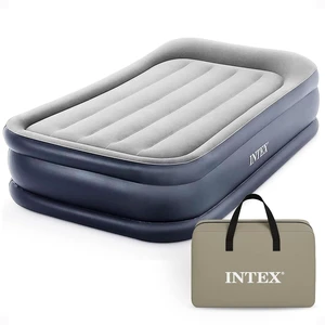 64131ED Dura-Beam Plus Deluxe Pillow Rest Air Mattress: Fiber-Tech Twin Size Built-in Electric Pump 16.5in Bed Height 300lb Weight Capacity 64131ED Dura-Beam Plus Deluxe Pillow Rest Air Mattress: Fiber-Tech Twin Size Built-in Electric Pump 16.5in Bed Height 300lb Weight Capacity