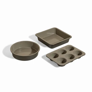 Wonder Oven Bakers Kit, 3-Piece Round, Square & Muffin Pan Set Wonder Oven Bakers Kit, 3-Piece Round, Square & Muffin Pan Set
