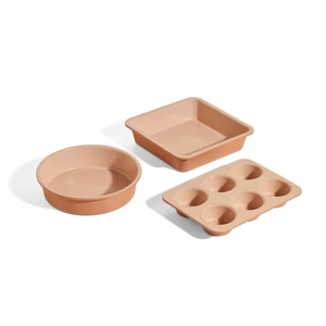 Wonder Oven Bakers Kit, 3-Piece Round, Square & Muffin Pan Set Wonder Oven Bakers Kit, 3-Piece Round, Square & Muffin Pan Set