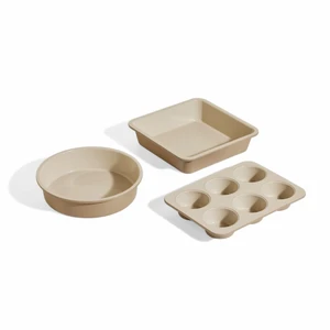 Wonder Oven Bakers Kit, 3-Piece Round, Square & Muffin Pan Set Wonder Oven Bakers Kit, 3-Piece Round, Square & Muffin Pan Set
