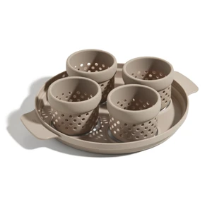 Silicone Egg Poacher, 4-Cup BPA-Free Dishwasher-Safe Poaching Set Silicone Egg Poacher, 4-Cup BPA-Free Dishwasher-Safe Poaching Set