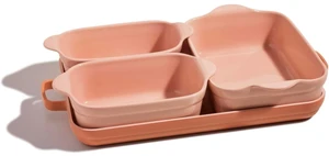 Bakeware Set, 5-Piece Nonstick Ceramic Bakeware & Griddle Pan Bakeware Set, 5-Piece Nonstick Ceramic Bakeware & Griddle Pan