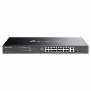 Omada 20-Port Gigabit Easy Managed Switch, 16-Port PoE+, 250W PoE Budget, 2X Gigabit RJ45+2 x Gigabit SFP, Auto Recovery, Port Separation, SDN, VLAN, Central Cloud Management (ES220GMP) Omada 20-Port Gigabit Easy Managed Switch, 16-Port PoE+, 250W PoE Budget, 2X Gigabit RJ45+2 x Gigabit SFP, Auto Recovery, Port Separation, SDN, VLAN, Central Cloud Management (ES220GMP)