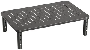 Monitor Stand, Monitor Stand Riser 3 Height Adjustable, Monitor Riser with Airflow Vents, Laptop Stand for Desk, Laptop Riser, Desk Organizer for Monitor, Laptop, PC, Printer Monitor Stand, Monitor Stand Riser 3 Height Adjustable, Monitor Riser with Airflow Vents, Laptop Stand for Desk, Laptop Riser, Desk Organizer for Monitor, Laptop, PC, Printer