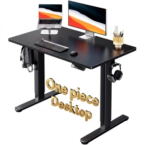 Electric Standing Desk, Whole Piece Desktop, Adjustable Height Computer Desk, 4 Height Memory Settings, Sit Stand Up Desk for Home Office, 40" x 24", Black Electric Standing Desk, Whole Piece Desktop, Adjustable Height Computer Desk, 4 Height Memory Settings, Sit Stand Up Desk for Home Office, 40" x 24", Black