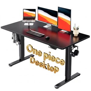 Electric Standing Desk, Whole Piece Desktop, Adjustable Height Computer Desk, 4 Height Memory Settings, Sit Stand Up Desk for Home Office, 55" x 27", Black Electric Standing Desk, Whole Piece Desktop, Adjustable Height Computer Desk, 4 Height Memory Settings, Sit Stand Up Desk for Home Office, 55" x 27", Black