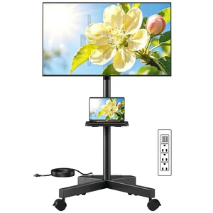 Rolling TV Stand with Power Outlet for 2360 Inch TVs Rolling TV Stand with Power Outlet for 2360 Inch TVs