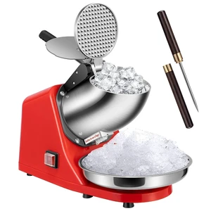 Electric Ice Shaver Crusher Machine Red 143lbs/hr Electric Ice Shaver Crusher Machine Red 143lbs/hr