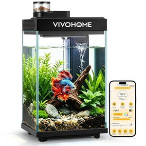 2 Gallon Smart Fish Tank with APP Control and Auto Feeder 2 Gallon Smart Fish Tank with APP Control and Auto Feeder