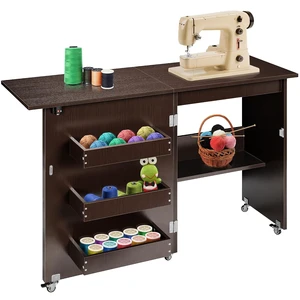 Folding Sewing Table for Sewing Machine, Sewing Desk with Storage Folding Sewing Table for Sewing Machine, Sewing Desk with Storage
