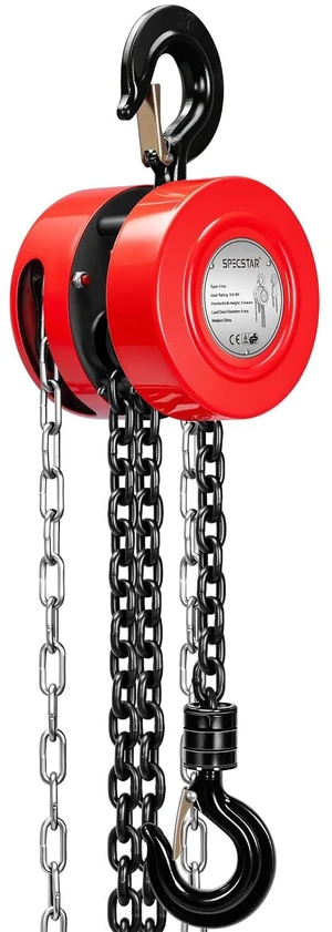 Hand Chain Hoist 1 Ton 2200 Lbs Capacity 10 Feet with 2 Hooks Hand Chain Hoist 1 Ton 2200 Lbs Capacity 10 Feet with 2 Hooks