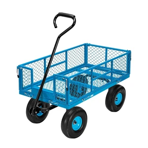 Heavy Duty 880 Lbs 4.5 Cu Ft Mesh Steel Garden Cart Utility Wagon Heavy Duty 880 Lbs 4.5 Cu Ft Mesh Steel Garden Cart Utility Wagon
