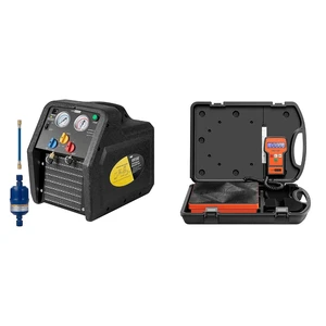 R1234YF 1 HP Dual Cylinder Portable Refrigerant Recovery Machine with High Precision Electronic Digital Refrigerant Charging Weight Scale Orange R1234YF 1 HP Dual Cylinder Portable Refrigerant Recovery Machine with High Precision Electronic Digital Refrigerant Charging Weight Scale Orange