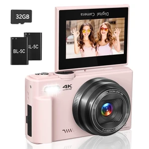 4K Digital Camera, 64MP Vlogging Camera with 180° Flip Screen 4K Digital Camera, 64MP Vlogging Camera with 180° Flip Screen