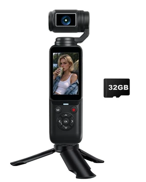 YouTube Camera for Vlogging, 80MP Digital Camera with 2.2" Rotatable Touchscreen and 330° Rotating Lens, WiFi Face Tracking, Compact Travel Vlog Camera