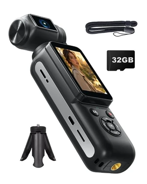 4K Portable Vlogging Camera, 80MP Digital Cameras with 2.2'' Rotatable Touchscreen and 330° Rotating Lens, WiFi Face Tracking, YouTube Cameras for Content Creators 4K Portable Vlogging Camera, 80MP Digital Cameras with 2.2'' Rotatable Touchscreen and 330° Rotating Lens, WiFi Face Tracking, YouTube Cameras for Content Creators