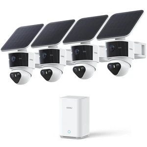 T2 Pro 3K Dual Cam Solar Security Camera, AI Tracking, 4-Cam Kit T2 Pro 3K Dual Cam Solar Security Camera, AI Tracking, 4-Cam Kit