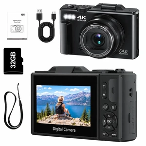3" 180° Flip Screen Digital Camera, 4K YouTube Vlogging Camera with 18X Digital Zoom, Portable Travel Vlog for Photography, 32GB TF Card Included 3" 180° Flip Screen Digital Camera, 4K YouTube Vlogging Camera with 18X Digital Zoom, Portable Travel Vlog for Photography, 32GB TF Card Included