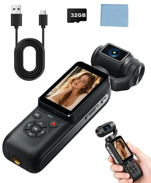4K Digital Cameras for YouTube, 80MP Vlog Camera with WiFi, 330° Rotating Lens & 2.2'' Touchscreen, Face Tracking Portable Camera for Content Creators 4K Digital Cameras for YouTube, 80MP Vlog Camera with WiFi, 330° Rotating Lens & 2.2'' Touchscreen, Face Tracking Portable Camera for Content Creators