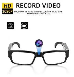Glasses Video Glasses HD 1080P Eyewear Cam Video Camera Photo Video Camcorder for Travel, Sports(Included 64G TF Card) Glasses Video Glasses HD 1080P Eyewear Cam Video Camera Photo Video Camcorder for Travel, Sports(Included 64G TF Card)