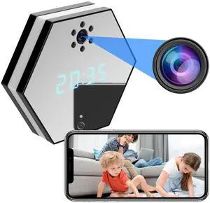 NEW 4K HD Wireless camera Wi-Fi Infrared Red Night Vision Clock Video Camera Motion Detect Recorder
