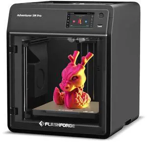 Flashforge Adventurer 5M Pro High Speed PLA, FLEXIBLE, ABS 3D Printer with Quick-Release Nozzles & 50dB Casing