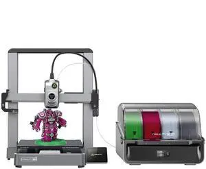 Creality Hi Combo 3D Printer, Multi-Color 3D Printer with CFS, 500mm/s High Speed Auto-Leveling Automatic Filament Reading Clog-Free Extruder10.24×10.24×11.81in