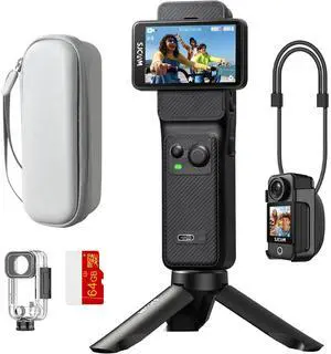 C400 3 in 1 Vlogging Camera Combo, 4K Pocket Handheld Camera, 7H Power, 6-Axis Stabilization Action Camera, 2.29''Touch Screen, Waterproof Body Cam for Travel Vlog and YouTube Live Streaming C400 3 in 1 Vlogging Camera Combo, 4K Pocket Handheld Camera, 7H Power, 6-Axis Stabilization Action Camera, 2.29''Touch Screen, Waterproof Body Cam for Travel Vlog and YouTube Live Streaming