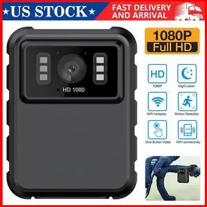 Portable LCD 1080P Audio Video DVR IR Night Cam Camcorder Police Body Camera