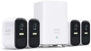 eufy Smart Wireless Security System 2K Outdoor Camera eufyCam 2C Pro 4-Cam Kit
