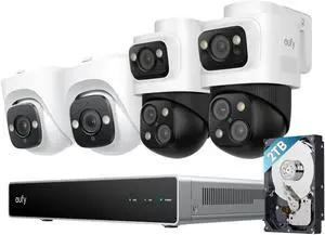 eufy PoE NVR Security Camera System S4, 24/7 Recording,16CH, 2TB HDD, AI Auto