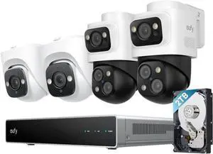 eufy PoE NVR Security Camera System S4, 24/7 Recording,16CH, 2TB HDD, AI Auto
